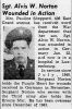 Sgt Alvis W Norton Wounded in Action